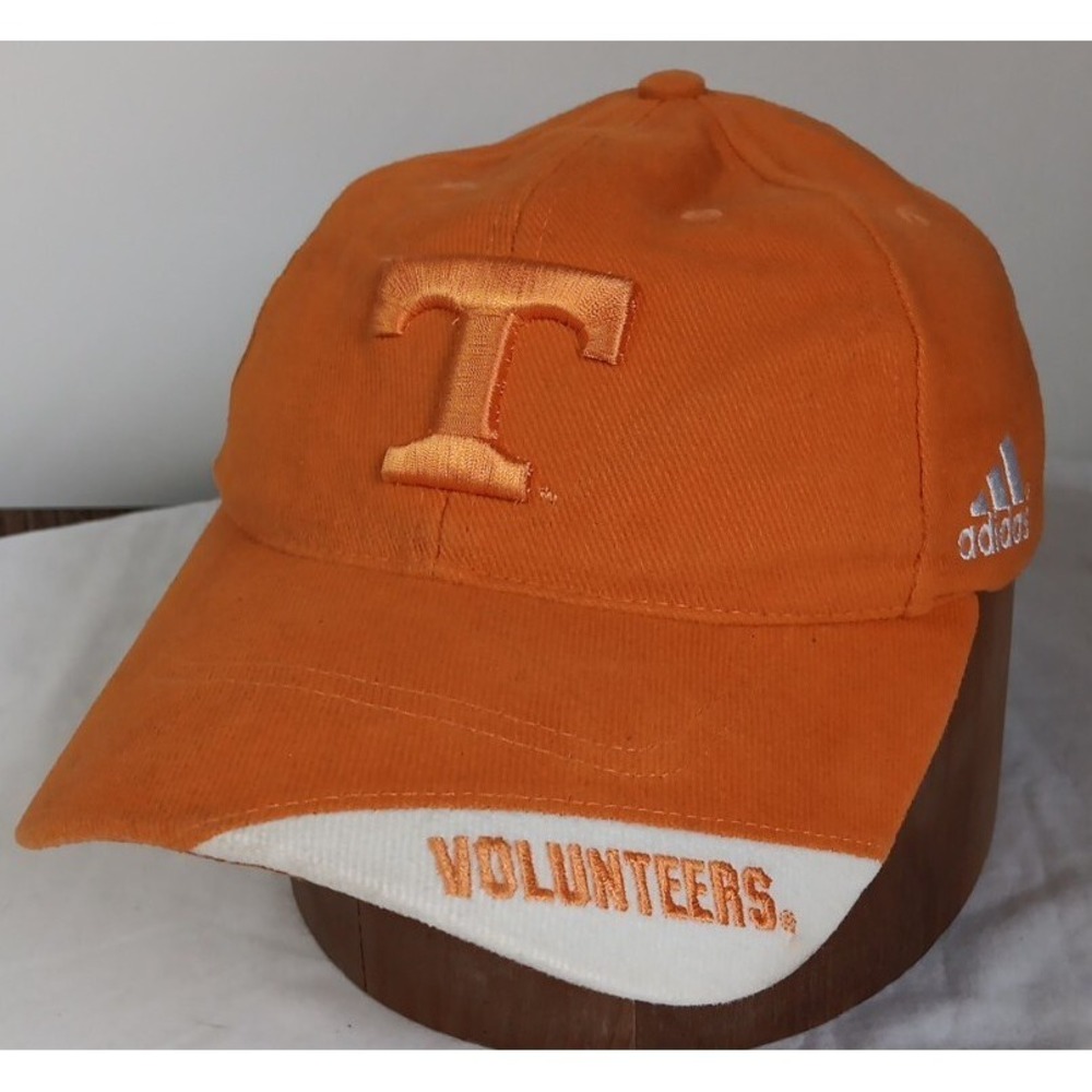 Tennessee Volunteers Baseball Cap‎ Hat Adidas Orange Strap Back Hook Loop